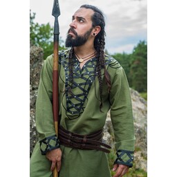 Viking tunic Farulfr, green - Celtic Webmerchant