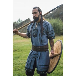 Viking tunic Rollo, blue-grey - Celtic Webmerchant