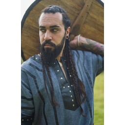 Túnica vikingo Rollo, azul-gris - Celtic Webmerchant