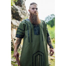 Túnica vikingo Rollo, verde - Celtic Webmerchant