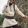 Leonardo Carbone Tunica vichinga in lino Ragnar, naturale - Celtic Webmerchant