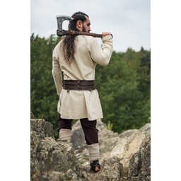 Túnica vikingo de lino Ragnar, natural - Celtic Webmerchant