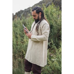 Linen Viking tunic Ragnar, natural - Celtic Webmerchant