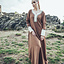 Sukienka wikinga Lagertha, piasek - Celtic Webmerchant