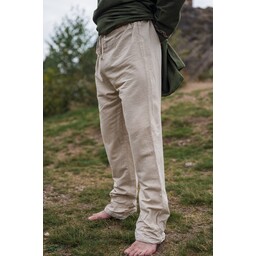 Linen Viking trousers, natural - Celtic Webmerchant