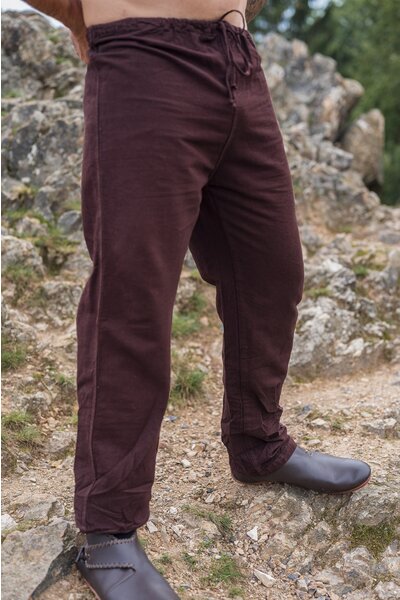 Pantalones de lino Viking, Marrón - Celtic Webmerchant
