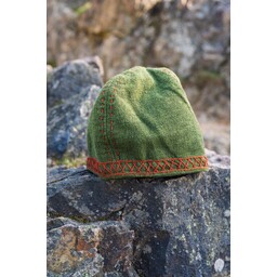Cappello viking ricamato ULF, verde - Celtic Webmerchant