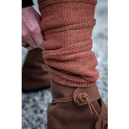 Viking winingas herringbone motif Frode, orange - Celtic Webmerchant
