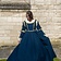 Epic Armoury Renaissance dress Lucrezia, blue - Celtic Webmerchant