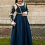 Renesansowa sukienka Lukrezia, niebieska - Celtic Webmerchant