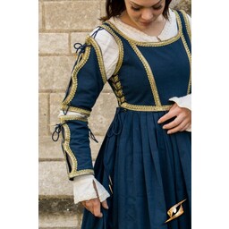 Renaissance jurk Lucrezia, blauw - Celtic Webmerchant