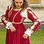 Vestido renacentista Lucrezia, rojo - Celtic Webmerchant