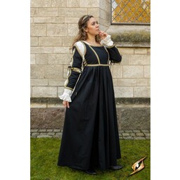 Renaissance Dress Lucrezia, svart - Celtic Webmerchant