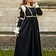 Epic Armoury Renaissance jurk Lucrezia, zwart - Celtic Webmerchant