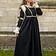 Epic Armoury Renaissance -Kleid Lucrezia, schwarz - Celtic Webmerchant