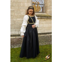 Vestido renacentista Lucrezia, negro - Celtic Webmerchant