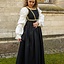 Renaissance -Kleid Lucrezia, schwarz - Celtic Webmerchant
