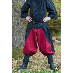 Pantalon Renaissance Raphael, rouge-noir - Celtic Webmerchant