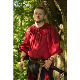 Camicia rinascimentale Cosimo, rossa - Celtic Webmerchant