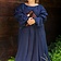 Epic Armoury Robe Renaissance Lucretia, bleu - Celtic Webmerchant