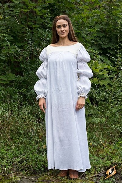 Renesansowa sukienka Lucretia, naturalna - Celtic Webmerchant