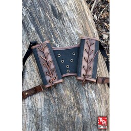 RFB Double LARP sword holder, brown-black - Celtic Webmerchant