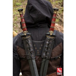 RFB Dubbele LARP zwaardhouder, zwart - Celtic Webmerchant