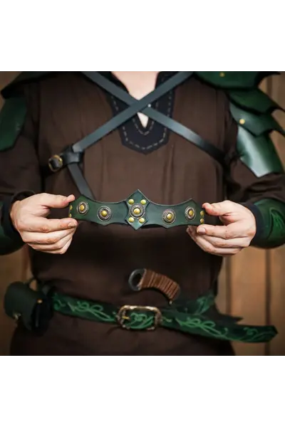 Läderkrona Aldon, grön - Celtic Webmerchant