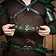 Lord of Battles Leather crown Aldon, green - Celtic Webmerchant