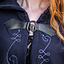Broderade mantel Damia med fibula, blå - Celtic Webmerchant