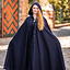 Embroidered cloak Damia with fibula, blue - Celtic Webmerchant