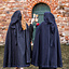 Geborduurde mantel Damia met sluiting, blauw - Celtic Webmerchant