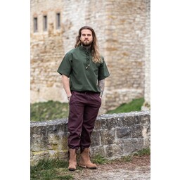 Średniowieczna koszula z krótkim rękawami, zielona - Celtic Webmerchant