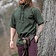 Leonardo Carbone Medieval shirt with short sleeves, green - Celtic Webmerchant