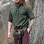 Medieval shirt with short sleeves, green - Celtic Webmerchant
