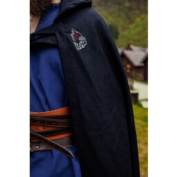 Viking cloak Fenrir, black - Celtic Webmerchant