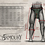 Renaissance trousers Raphael, red-black - Celtic Webmerchant