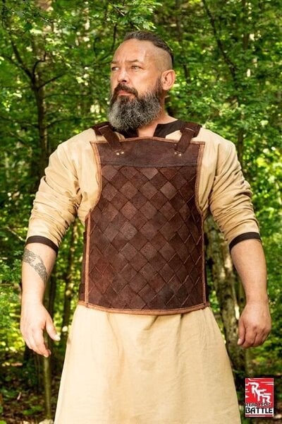 RFB Leather Viking armor, brown - Celtic Webmerchant