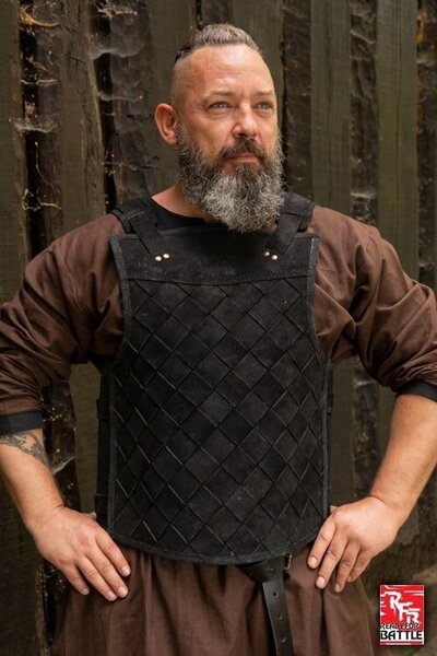 RFB Leren Vikingpantser, zwart - Celtic Webmerchant