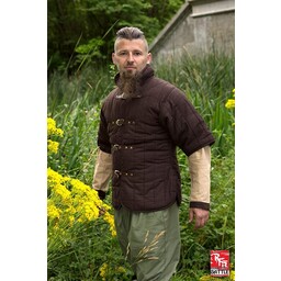 RFB Short sleeved belt gambeson, brown - Celtic Webmerchant