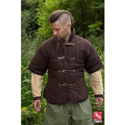 RFB Short sleeved belt gambeson, brown - Celtic Webmerchant