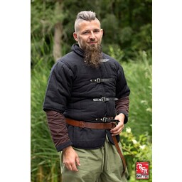 RFB Kurzarm Gürtel gambeson, schwarz - Celtic Webmerchant