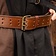 Epic Armoury Cinturón con anillos, marrón - Celtic Webmerchant