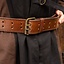 Belt with rings, brown - Celtic Webmerchant