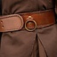 Belt with rings, brown - Celtic Webmerchant