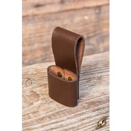 Belt holder for 1 LARP throwing knife, brown - Celtic Webmerchant