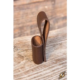 Cinturón para 1 cuchillo de lanzamiento LARP, marrón. - Celtic Webmerchant