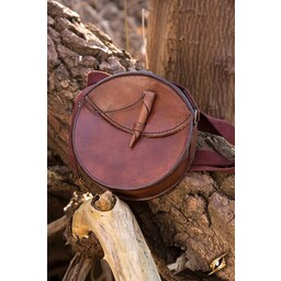 Borsa in pelle rotonda, marrone - Celtic Webmerchant