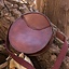 Round leather bag, brown - Celtic Webmerchant