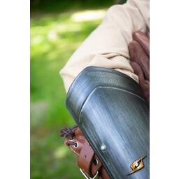 Scout mittelalterliche Armschienen schwarz - Celtic Webmerchant